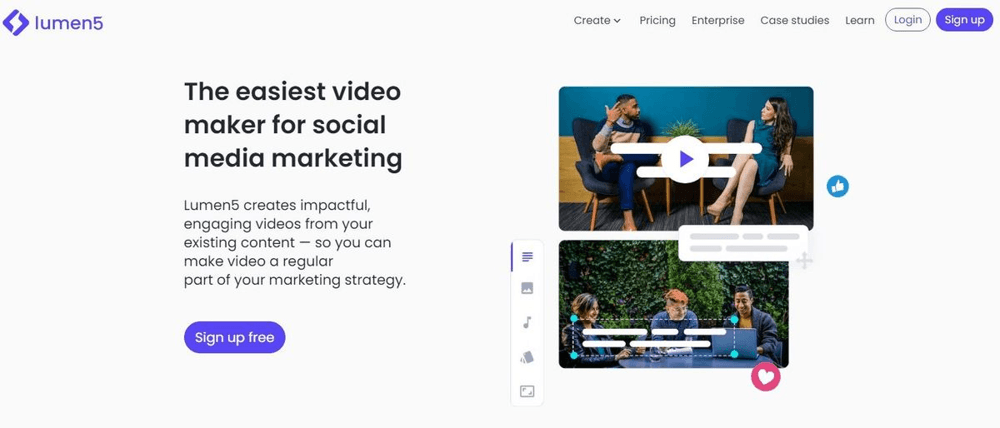 5 Best Free AI Text to Video Converters 5 lumen5